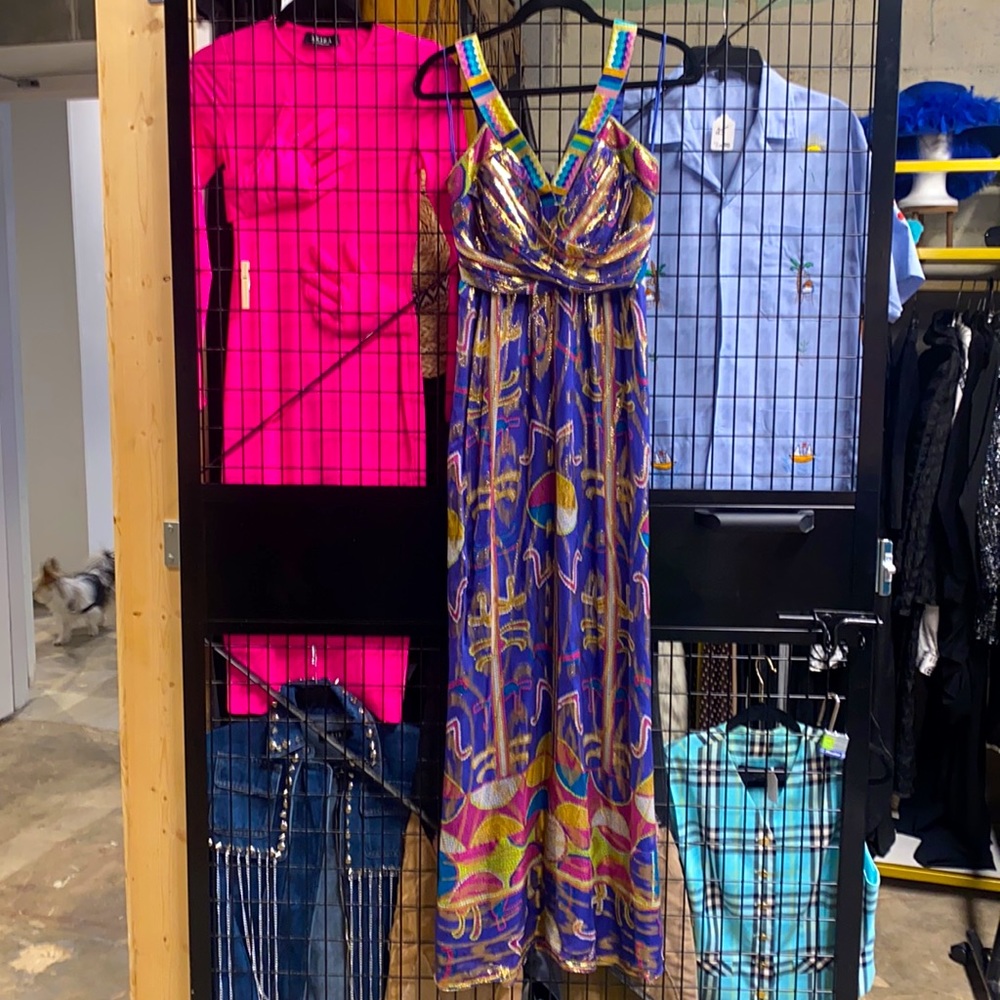 Nicole Miller Multicolor Maxi Dress